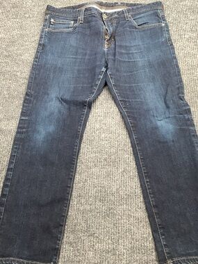 Classic Straight Fit Men's Jeans in Dark Blue